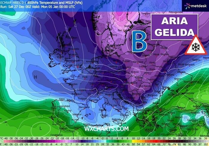 Καιρός: Επιμένουν οι Ιταλοί μετεωρολόγοι για διαδοχικές ψυχρές εισβολές