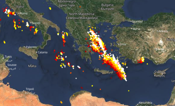 Καιρός 5-12: Λαίλαπα καταιγίδων Live – Πού χτυπά τώρα η κακοκαιρία Byron