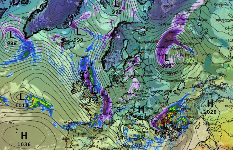 Καιρός 30-12: Τάση διαδοχικών κακοκαιριών από το ECMWF (vid)