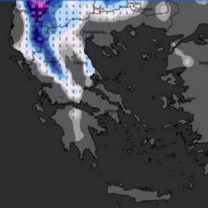 Καιρός 31-12: Ο χάρτης χιονοκάλυψης της Ελλάδας έως 15 Γενάρη (vid)
