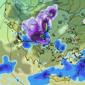 Καιρός Πρωτοχρονιά: Χιονιάς – εξπρές από το GFS την παραμονή (vid)
