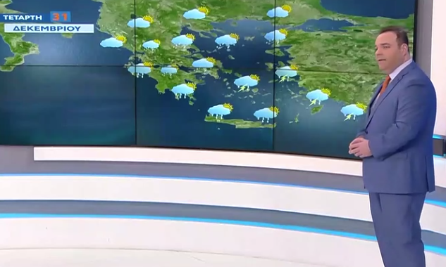 Καιρός 31-12: Πού θα χιονίσει σήμερα – Η πρόγνωση του Κλέαρχου Μαρουσάκη (vid)