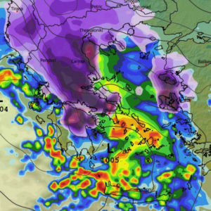 Καιρός 5-1: Σενάριο αξιόλογου χιονιά από το ευρωπαϊκό μοντέλο (vid)
