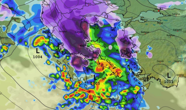 Καιρός 5-1: Σενάριο αξιόλογου χιονιά από το ευρωπαϊκό μοντέλο (vid)