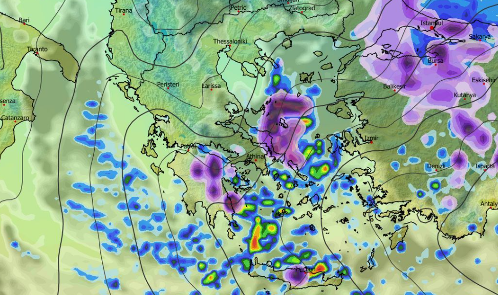 Καιρός 9-1: Πού θα χιονίσει; Άλλη εικόνα από το ευρωπαϊκό μοντέλο (vid)