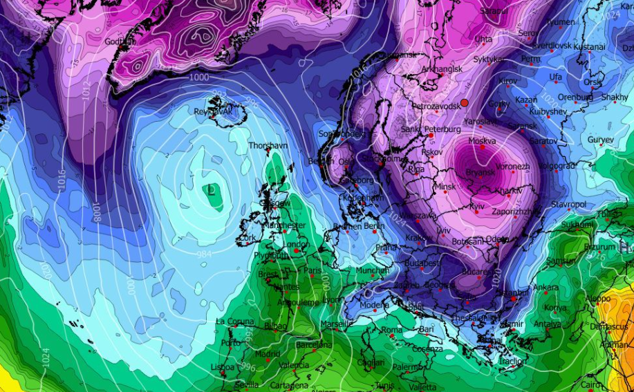 Καιρός: Μίνι ψυχρή εισβολή τη Δευτέρα – Πρωινά δεδομένα GFS