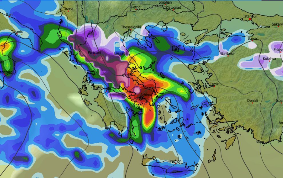 Καιρός 18-1: Ισχυρές χιονοπτώσεις, ισχυρές και καταιγίδες – Νέα δεδομένα GFS