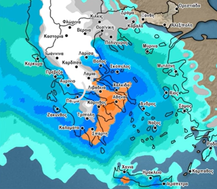Καιρός 19-1: Πού θα χιονίσει; Ανάλυση Αρναούτογλου και για τις καταιγίδες