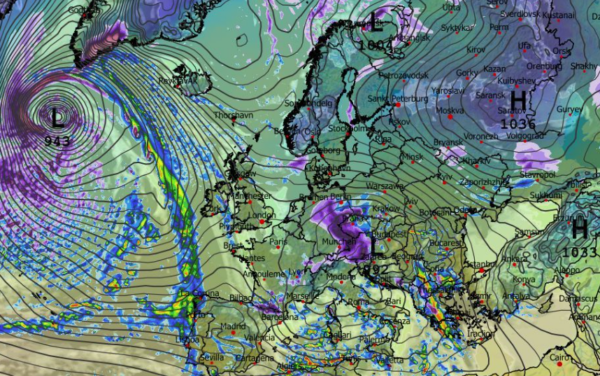 Καιρός 22-1: Κακοκαιρία από την Κυριακή και από το ευρωπαϊκό (vid)
