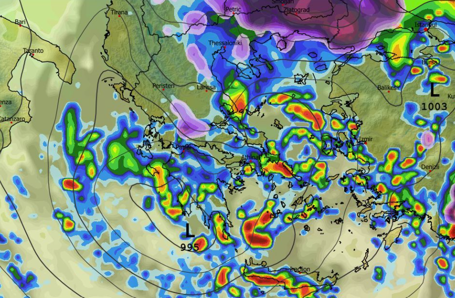 Καιρός 30-1: Πού θα χιονίσει την Κυριακή; Πρωινά δεδομένα ECMWF