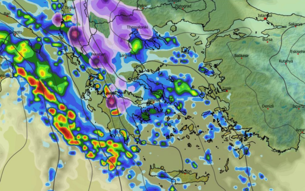 Καιρός 13-1: Αλλη εικόνα για τις χιονοπτώσεις από το ECMWF (vid)