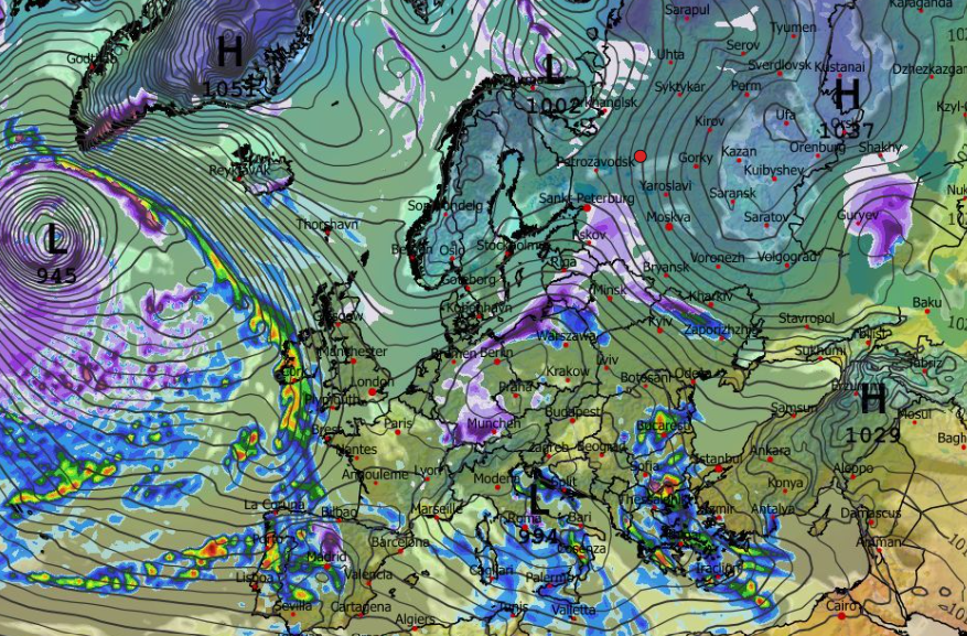 Καιρός 23-1: Τάση διαδοχικών κακοκαιριών – Πρωινά δεδομένα GFS (vid)
