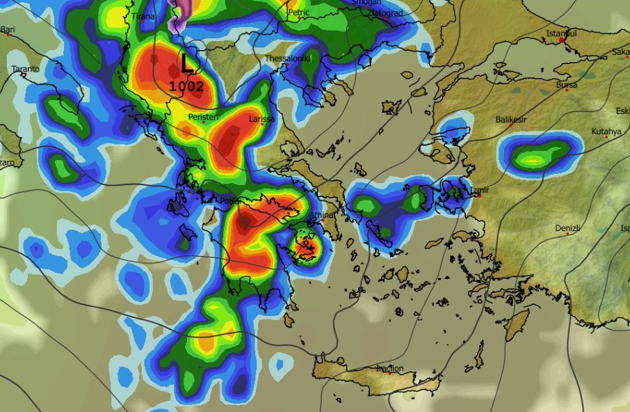 Καιρός 5-1: Διαδοχικές κακοκαιρίες από το GFS – Καρέ καρέ η εξέλιξη (vid)