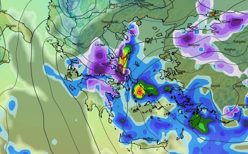 Καιρός 9-1: Επιμένει το GFS για χιονοπτώσεις και στην Αττική (vid)
