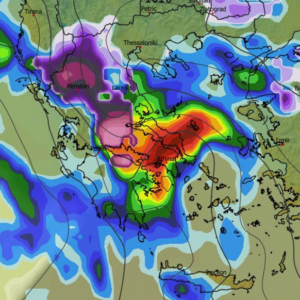 Καιρός 21-1: Πρωινά δεδομένα GFS – Η εξέλιξη της κακοκαιρίας τις επόμενες ώρες (vid)