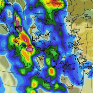 Καιρός 25-1: Νέα δεδομένα GFS για τις διαδοχικές κακοκαιρίες (vid)