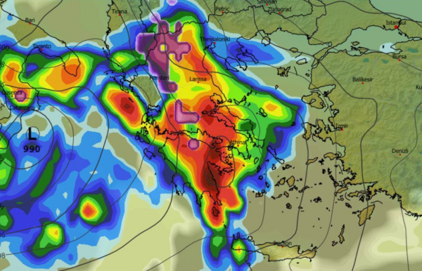 Καιρός 30-1: Νέα δεδομένα GFS – Επικίνδυνες καταιγίδες, ισχυρές χιονοπτώσεις