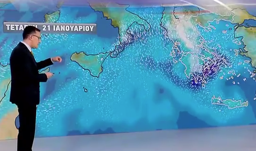 Καιρός 20-1: Ερχονται πυκνές χιονοπτώσεις και ισχυρές καταιγίδες – Προειδοποίηση Γιαννόπουλου
