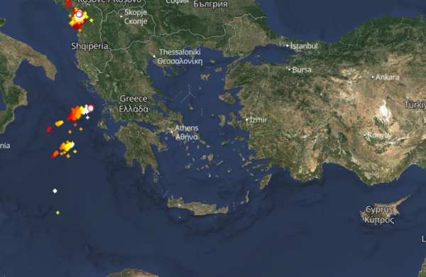 Καιρός 2-1: Καταιγίδες Live – Πού εκδηλώνονται τώρα