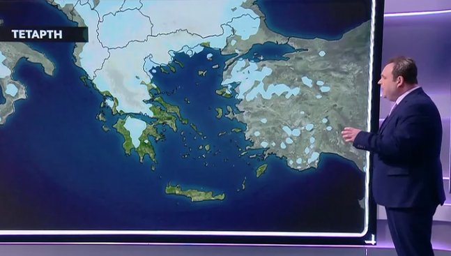 Καιρός: Ανάλυση Μαρουσάκη για χιονοπτώσεις και καταιγίδες (vid)