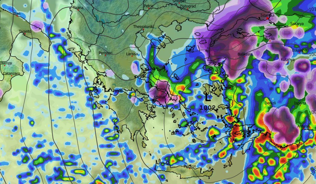 Καιρός 5-1: Καρέ – καρέ η νέα κακοκαιρία – Πού βγάζει χιόνια το ECMWF (vid)