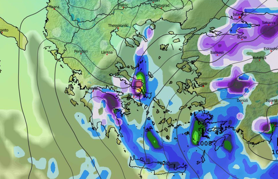 Καιρός 10-1: Πού θα χιονίσει; Νέα δεδομένα GFS – Εντός η Αττική (vid)