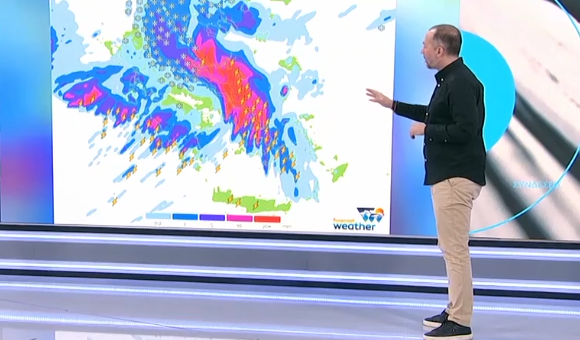 Καιρός 19-1: Προειδοποίηση Σταματάκη για πυκνές χιονοπτώσεις και ισχυρές καταιγίδες
