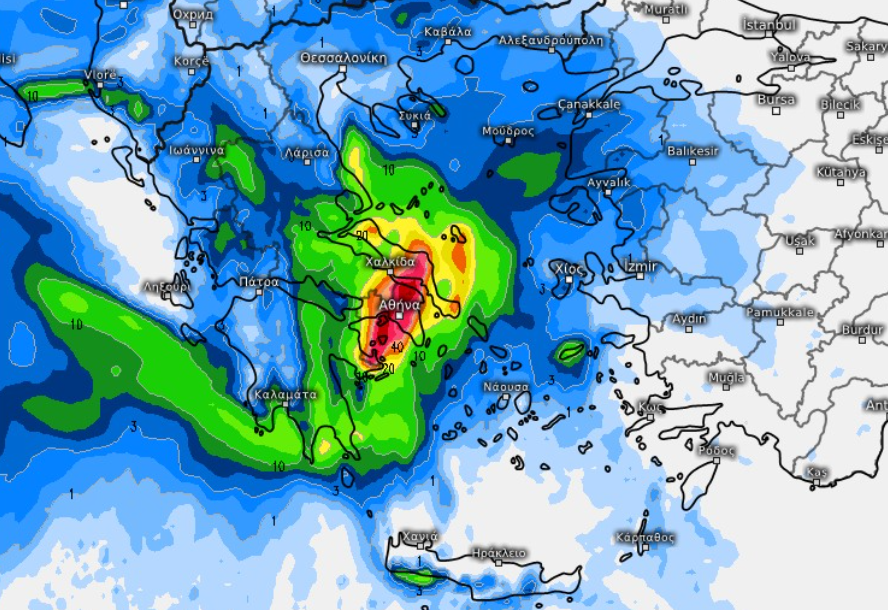 Καιρός 21-1: Προειδοποίηση Τσατραφύλλια για το επόμενο εξάωρο στην Αττική
