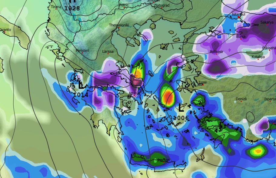 Καιρός 9-1: Σταθερό για χιόνι και στην Αττική το GFS (vid)