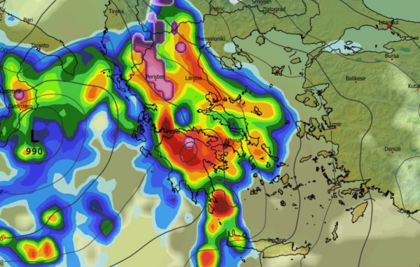 Καιρός 31-1: Νέα δεδομένα GFS – Η πορεία της κακοκαιρίας τις επόμενες ώρες (vid)
