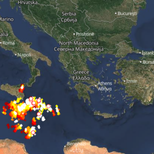 Καιρός 20-1: Πλησιάζει… Καταιγίδες τώρα – Live η πορεία της κακοκαιρίας