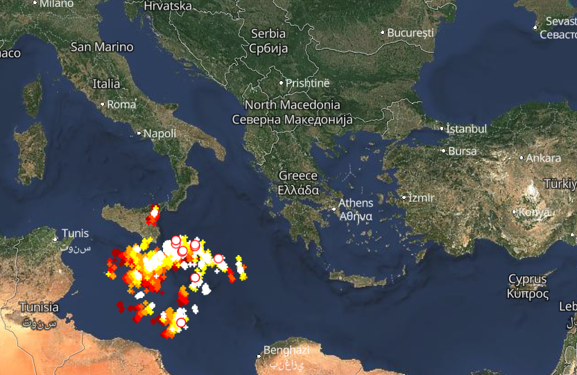 Καιρός 20-1: Πλησιάζει… Καταιγίδες τώρα – Live η πορεία της κακοκαιρίας