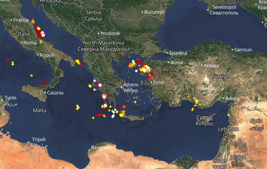 Καιρός 11-1: Καταιγίδες τώρα σε εξέλιξη – Πού εκδηλώνονται Live