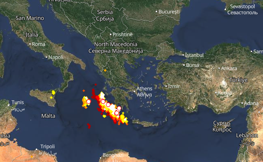 Καιρός 21-1: Κακοκαιρία – Live – Λαίλαπα καταιγίδων σε εξέλιξη