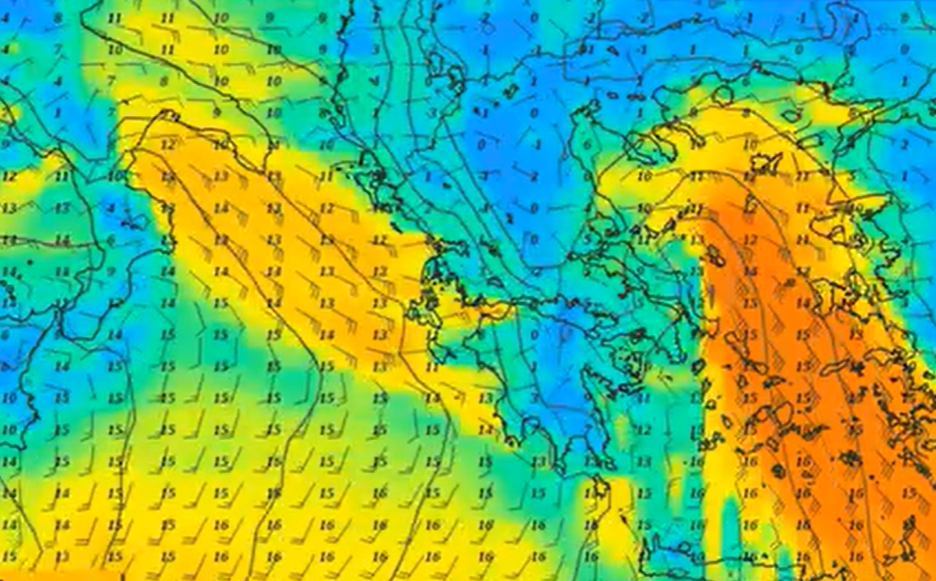 Καιρός 19-1: Προειδοποίηση Κολυδά για θυελλώδεις ανέμους (vids)