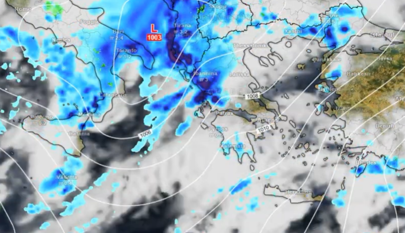 Καιρός 6-1: Ενημέρωση Κολυδά για πολυήμερο υετοφόρο επεισόδιο (Vid)