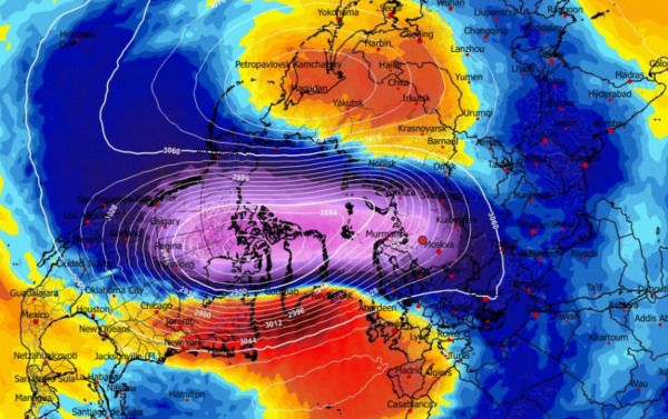 Polar Vortex: Καρέ – καρέ από το GFS η τάση στρατοσφαιρικής θέρμανσης (vid)