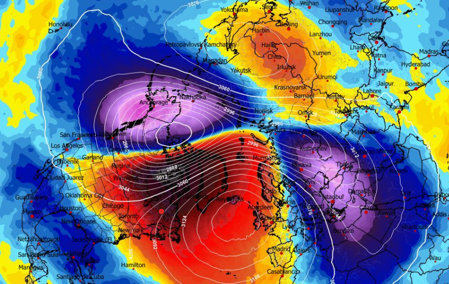 Καιρός: Ενδείξεις σημαντικής στρατοσφαιρικής θέρμανσης στον Ατλαντικό