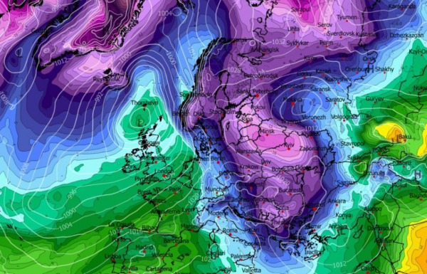 Καιρός 10-1: Καρέ καρέ η ψυχρή εισβολή και η τάση για επόμενη από το GFS (vid)