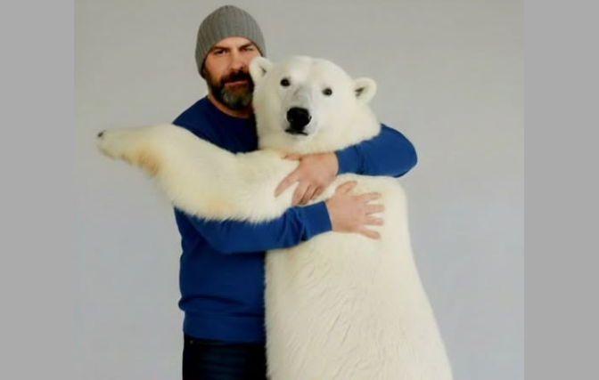 Καιρός: Απολαυστικός Χατζηγρίβας, πήρε αγκαλιά την πολική αρκούδα…