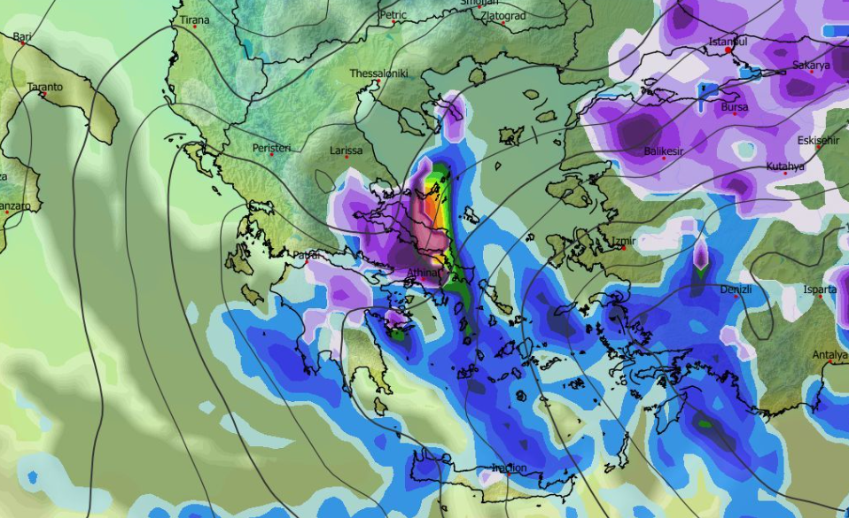 Καιρός 9-1: Φέρνει χιόνι και στην Αττική το GFS (vid)