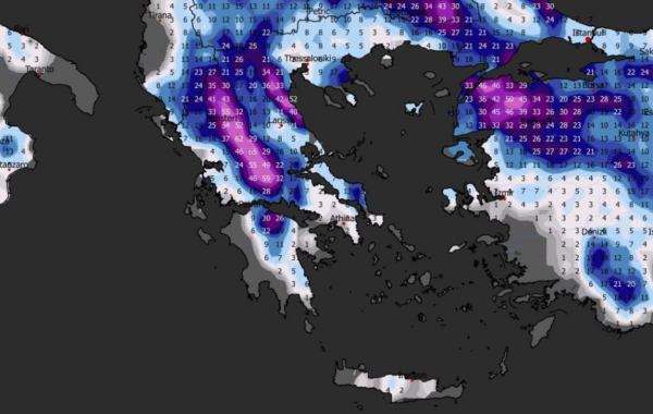 Καιρός 17-1: Πανελλαδικό χιονιά τάζει το GFS, τέλος Γενάρη (vid)