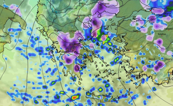 Καιρός 8-1: Ανατροπή με χιονοπτώσεις και από το ECMWF (vid)