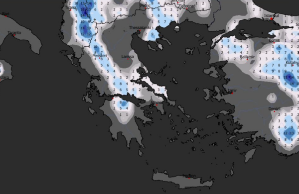 Καιρός: Πού θα χιονίσει; Πρωινά δεδομένα GFS, χάρτης χιονοκάλυψης (vid)