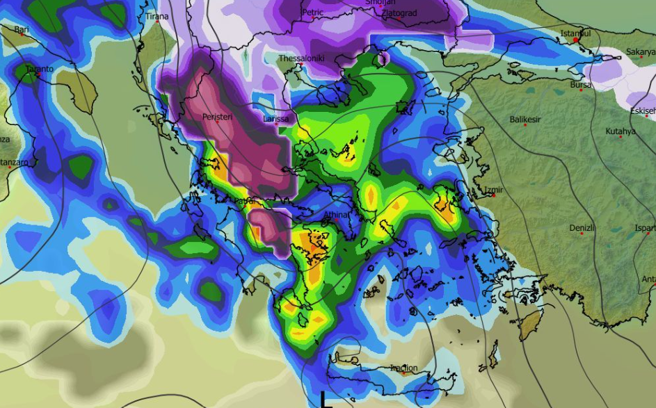 Καιρός 14-1: Τούμπα GFS και χιονοσενάρια δυνατά στα προσεχώς (vid)