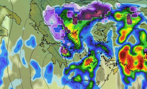 Καιρός: Ανατροπή και χιονοκαταστάσεις και από GFS για Κυριακή – Δευτέρα