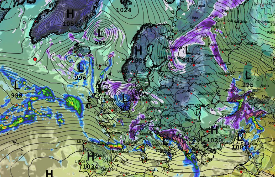 Καιρός 3-1: Ξανά χιονοσενάρια στα προσεχώς από το GFS (vid)