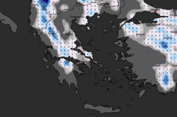 Καιρός 10-1: Χάρτης χιονοκάλυψης και με… ολίγον από Αθήνα μέσα (vid)