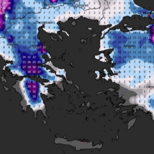 Καιρός 5-1: Μυθικός και λογικά… εικονικός χάρτης χιονοκάλυψης (vid)