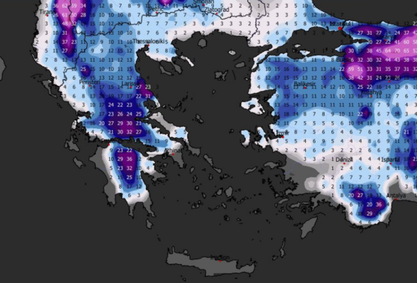 Καιρός 5-1: Μυθικός και λογικά… εικονικός χάρτης χιονοκάλυψης (vid)